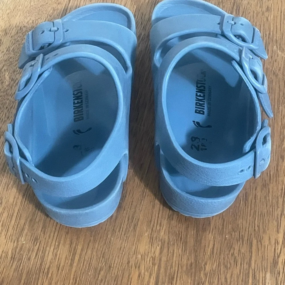 Birkenstock Kids Milano EVA Sandals Light Blue EU28 Waterproof US 10-10.5 Slides